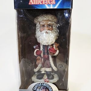 Head Santa's Around the World Figurine - Red, White, and Brown